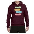 thumbnail image 2 of Positive Vibe Be Kind Brave Thankful Be Yourself Inspirational/Christian Unisex Graphic Hoodie Sweatshirt, Maroon, Medium, 2 of 3