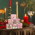 thumbnail image 1 of Conjunto de cajas con cierre de muñeco de nieve de Navidad - Cajas de 6 cajas de regalo de cartón rosa para caramelos, aperitivos y detalles para fiesta, 1 of 7