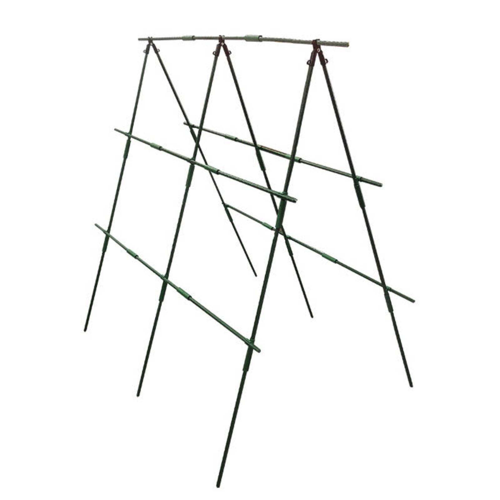 Cucumber Trellis Garden Trellis for Vegetables,48" X 48" A-Frame Garden Trellis for Climbing Plant Outdoors,Metal Raised Garden Bed with Trellis Plant Support Clips for Vegetable Flower