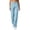 Light Blue, variant on Women Straight Leg Hiking Pants Oxford Stretch Breathable Lightweight High Waist Button Zip Fly Multi Pockets Solid Color Quick Dry Casual Work Travel Outdoor Trousers