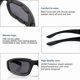 thumbnail image 3 of 3 Pair Motorcycle Riding Glasses Padding Goggles Uv Protection Dustproof Windproof Motorcycle Sunglasses For Outdoor Actives, 3 of 4