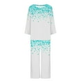 thumbnail image 3 of TIMIFIS Pyjamas de la Saint-Valentin pour Femmes Ensembles de Pyjamas pour Dames Décontractés Manches Longues Mignon Imprimé Cœur Col Rond Hauts Décontractés avec Pantalons Ensembles de Pjs, 3 of 3