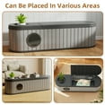 thumbnail image 6 of EasyUp Cat Litter Box Enclosure Resin Hidden Litter Box Furniture with Odor Control Vented Space-Saving Design Litter Box Enclosure for Indoor Outdoor Use(Black&Grey,63.11"*17.8"*17.13"), 6 of 7