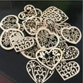 thumbnail image 5 of SeekLGT 50 Count Hollow Wooden Hearts 2in Natural Wood Heart Shapes with Carving for Valentine Crafts Table Scatter Wedding Decor, 5 of 5