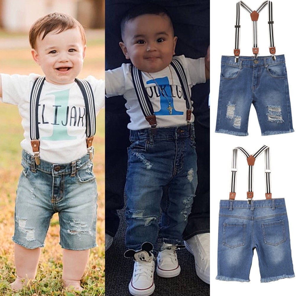 baby boy jean suspenders
