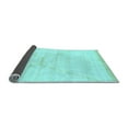 thumbnail image 2 of Ahgly Company Indoor Round Solid Light Blue Modern Area Rugs, 6' Round, 2 of 4