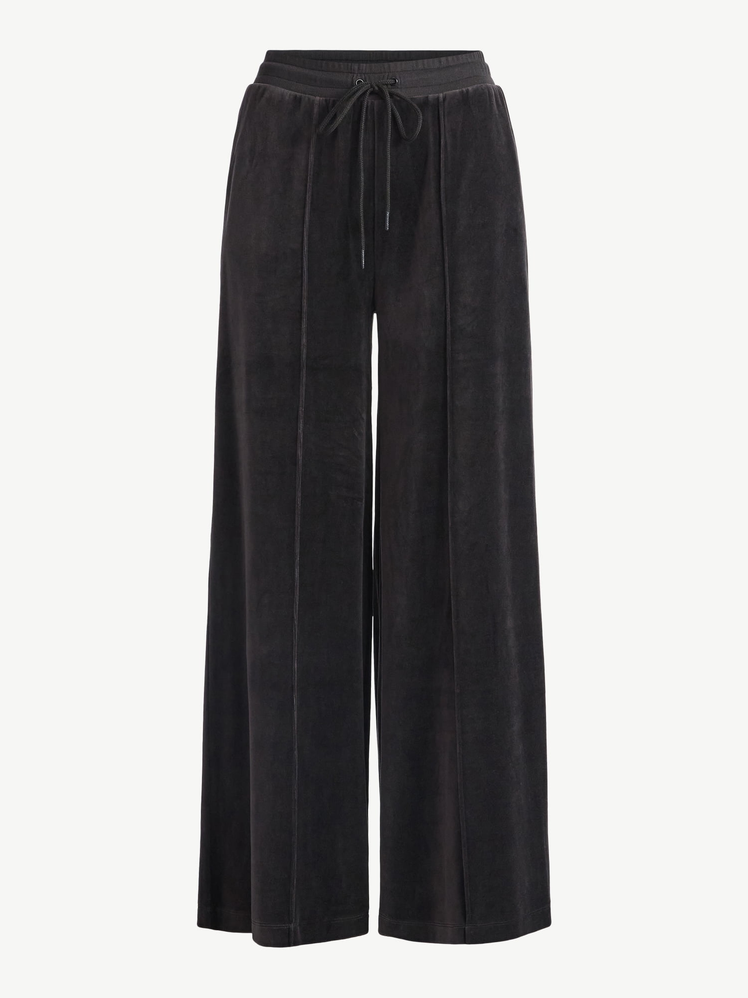 Scoop Women’s Velour Wide Leg Pants, Sizes XS-XXL