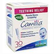 Boiron, Camilia, Teething Relief, 1 Month+, 30 Pre-Measured Liquid Doses, 0.034 fl oz