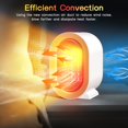 thumbnail image 3 of Electric Heater, Fan Heaters for Home Low Energy Silent, Mini Ceramic Heater with 2 Heat Settings, 3 of 4