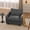 Gray, variant on Noelse 75'' Love Seat with Movable Ottoman for Small Space Soft Corduroy Couch Sofa with 2 Pillows 2 Seater Modular Sectional Sofa for Living Room Bedroom and Apartment, Beige
