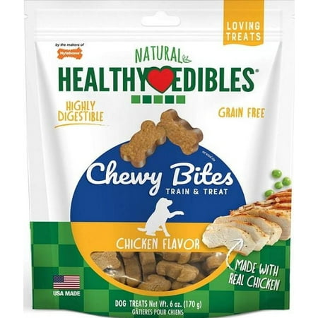 UPC: 0018214845843 | Nylabone Natural Healthy Edibles Chicken Chewy Bites Dog Treats