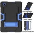 thumbnail image 7 of FIEWESEY Case for Samsung Galaxy Tab S6 Lite, Heavy Duty Shockproof Rugged Full Body Protective Case With Stand for Samsung Galaxy Tab S6 Lite 10.4 Inch 2024/2022/2020 (Black/Blue), 7 of 7