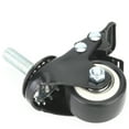 thumbnail image 2 of 4pcs 1.5 Inch Caster Wheel 360 Degree Swivel Furniture Castor with Brake (Threaded Stem), 2 of 9