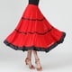 thumbnail image 2 of Falda de baile de salón para mujer, vestido latino moderno para vals rojo, 2 of 9