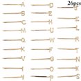 thumbnail image 2 of 26 Pcs Épingles à Cheveux Décoratives Élégantes en Alliage Pinces à Cheveux Alphabet, 2 of 10