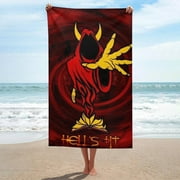 In My Room ICP Insane Clown Posse Quick-Dry Beach Towel Microfiber Soft Absorbent Bath Towel 130x80cm for Bathroom Shower Pool Swimming Gym Camp Travel for Kids And Adults