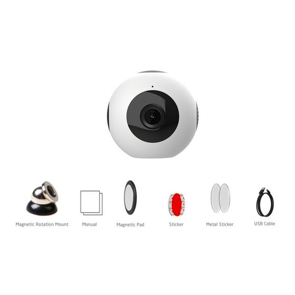 Newest Upgraded Wearable Mini Camera C8 Wifi Hd 720P Video Camcorder Home Dvr Portable Wireless Camera Universal P2P Ir Webam White