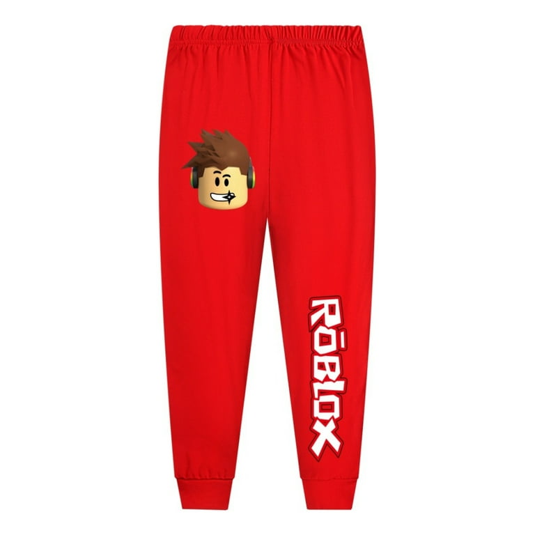 Roblox Cotton Cozy Pajamas for Kids Long Sleeve Cartoon Printed Sleepwear Set Holiday Birthday Gift Comfortable PJs for Boys Girls Fun Design Ideal for Sleepovers Home Relaxation Walmart