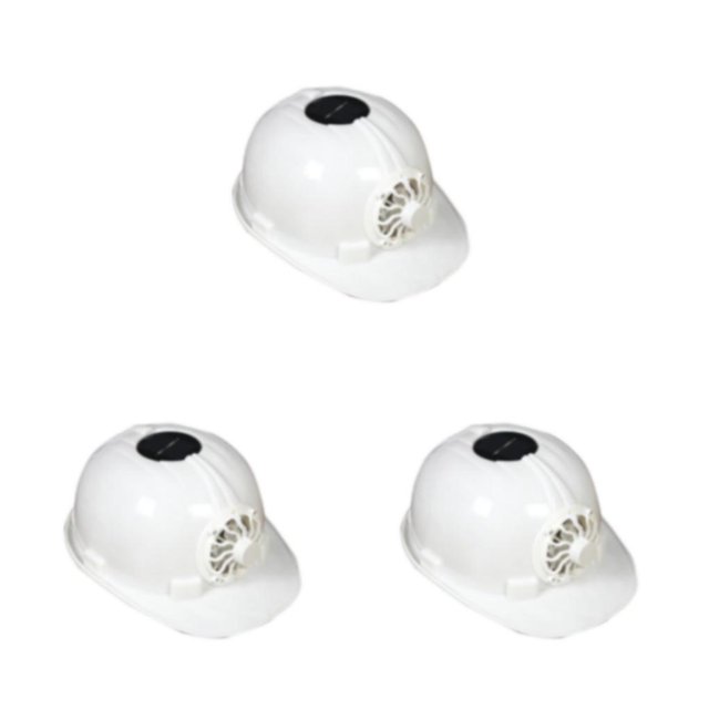Monstrate Casco de seguridad con energía solar para sombrero protector solar Ventilador de estabilidad con casco de seguridad de larga duración Type1 NO1