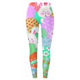 thumbnail image 3 of XIAONU Bunny Print Leggings For Women Slim Stretchy High Waisted Full Length Soft Legging Stretchy Festive Easter Leggings, 3 of 3