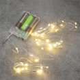 thumbnail image 3 of Blanco cálido 5 metros 50 luces tres baterías Batería para el aliento del bebé cadena de luces LED decoración para bodas y fiestas navideñas luces de cadena de alambre ANGGREK  Otros, 3 of 8