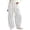 27#White, variant on Corduroy Pants Women High Waisted Drawstring Baggy Harem Wide Leg Pants Big Pockets Elastic Waist Relaxed Fit Soft Fabric Y2K Baggy Sweatpants White S