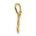 thumbnail image 2 of 14k Yellow Gold Polished CZ Butterfly Pendant Charm, 2 of 4