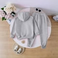 thumbnail image 6 of Ulanda Cute Toddler Girls Sweatsuit - Casual Heart Print Kids Fall Clothes Set Hoodie Sweatshirt Pants Spring Outfits (Grey, 3-4 Years), 6 of 6