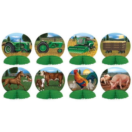 Farm Theme Mini Centerpieces Display
