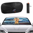 thumbnail image 1 of FIFA-theme Car Sun Umbrella Windshield Sun Shade | Foldable Front Window Sunshade | UV Protection Heat Insulation 133x73cm, 1 of 6