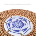 thumbnail image 2 of Caja de almacenamiento de ratán tejida a mano con tapa Cesta de mimbre para pastel de frutas B Afortunado Sencillez, 2 of 3
