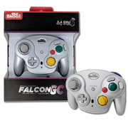OLD SKOOL FALCON WIRELESS CONTROLLER FOR GAMECUBE - SIlver