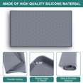 thumbnail image 6 of Under Sink Mat, 34" x 22" Waterproof Silicone Under Sink Tray for Kitchen & Laundry Cabinets, Kitchen Cabinet Shelf Protector, Up to 3.3 Gallons Liquid, Fits 36 inch Standard Cabinet (Grey), 6 of 7