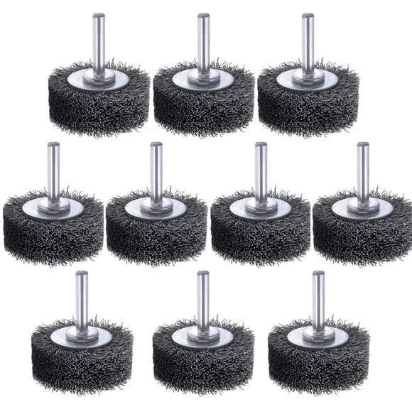 10 Pack Wire Wheel Brush Wire Wheel Brush for Drill Attachment, Rocaris 2 Inch Heavy Duty Wire Brushes Removal Paint Rust & Corrosion, 0.0118" Carbon Steel Wire, 1/4