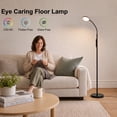 thumbnail image 2 of DAYBETTER Floor Lamp for Living Room, Dimmable Reading Lamp with Touch Control & Remote, 4 Color Temperatures, Gooseneck Tall Stand Lamp for Office Craft, Black, 2 of 7