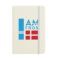 thumbnail image 1 of I Am From Denmark Art Deco Fashion Notebook Official Fabric Hard Cover Classic Journal Diary, 1 of 3