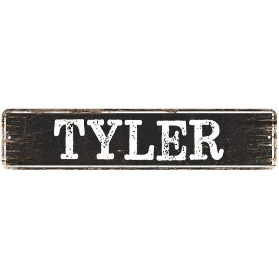 TYLER Gift Chic Metal Sign Home Decor Cities 4x18 204180007026