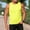 Yellow, variant on Crew Neck Men Tops And Shirts Polycotton Refreshing Sleeveless Silver Leisure Modern Outdoor Pull-on Solid Tank Tops Silver,S