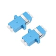 thumbnail image 1 of Unique Bargains LC à LC Fibre Coupleur Bride Type Fibre Optique Adaptateur Connecteur Monomode / Multimode 2 Pcs, 1 of 3
