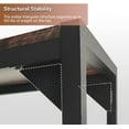 thumbnail image 2 of Industrial 33" Narrow Console Table, Sofa Table for Entryway, Living Room, Rustic Brown and Black, 2 of 6