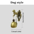 thumbnail image 6 of Cadorn Metal Door Bells - Horse, Elephant & Owl Wind Chime Ornaments, Magnetic Hanging Doorbell with Alloy Craftsmanship, Iron Doorbell Chimes for Porch, Garden, and Home Entrance, 6 of 6