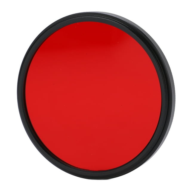 Filtro de lente de color rojo completo, filtro de lente de cámara roscado Filtro de lente rojo completo de cámara Filtro de lente rojo completo Logre más Jadeshay A