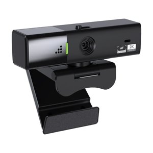 Webcam 2K 60FPS Webcam avec Mic d'annulation de bruit pour PC Streaming Conférence , Facile à installer