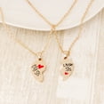 thumbnail image 4 of Necklace For Women Best Friend Necklace Crystal Matching Heart Friendship Pendant Necklace For Men Women Necklace Necklace for Woman Necklace Simple Small Cute Aesthetic Non Tarnish Waterproof Neckla, 4 of 7