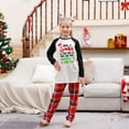 thumbnail image 5 of Odeerbi Matching Family Christmas Pajamas Sets Xmas Family Home Wear Sets 2024 Casual Printed Top with Bottom Outfits Loungewear Sleepwear Jammies for Kids, 5 of 6
