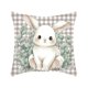 thumbnail image 2 of Uuiauoio Easter Pillow Covers 18x18 Easter Throw Pillow Covers with Bunny and Eggs Spring Home Decor Pillowcase Square Cushion Covers for Sofa Bed Couch, 2 of 6