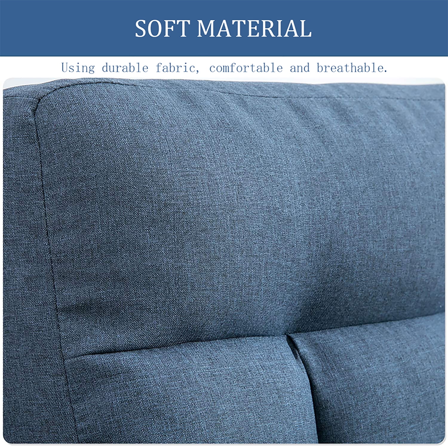 Kadyn Adjustable Floor Chair,Folding Lazy Sofa with Armrests and a Pillow Padded, Floor Chair Sofa for Living Room, Bedroom, Dark Blue Kadyn Adjustable Floor Chair,Folding Lazy Sofa with Armrests and a Pillow Padded, Floor Chair Sofa for Living Room, Bedroom, Dark Blue