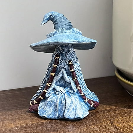

Enchanting Witch Figurine For Home For And Witch Lovers Witch Garden Decoration Stepmom Ornament Large Ornament Elegant Ornament Christmas Ornament Pretty Hairdresser Snowflake Ornament And Teal