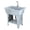 Grey, variant on Plastic Laundry Sink, Utility Sink Laundry Tub, Portable Hand Wash Station, Outdoor Sink with Hose Hook Up, Freestanding Laundry Sink with Removable Washboard, for Washing Room, Backyard