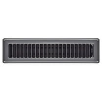 Imperial RG1996 Louvered Pewter Steel Floor Register 2inch x 12inch